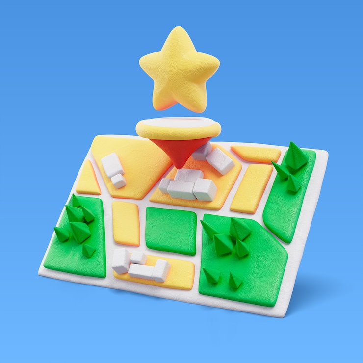 Kostenlose PSD 3d-rendering des standort-symbols der stecknadel