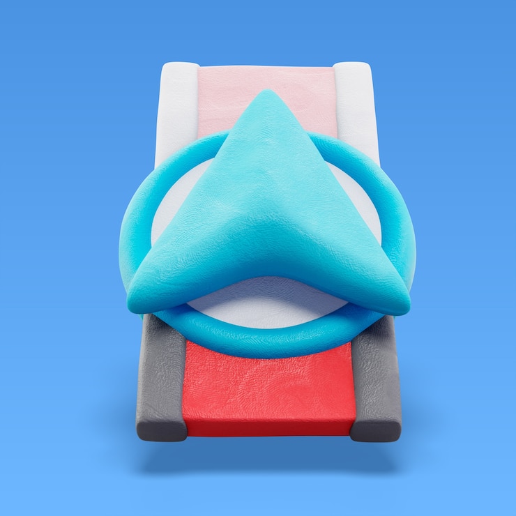 Kostenlose PSD 3d-rendering des standort-symbols der stecknadel