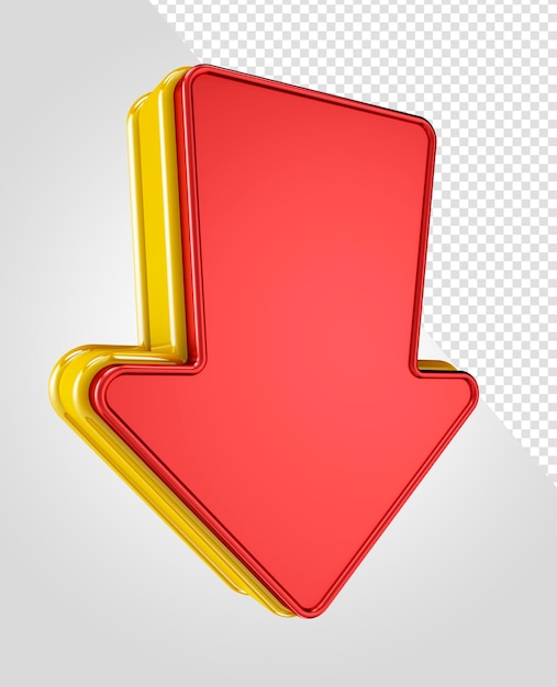 3D-Rendering-Richtungspfeile für die Zusammensetzung