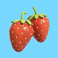 Kostenlose PSD 3d-rendering von beeren