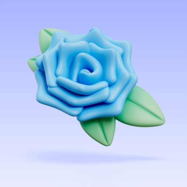 Kostenlose PSD 3d-rendering von blumen-ikonen