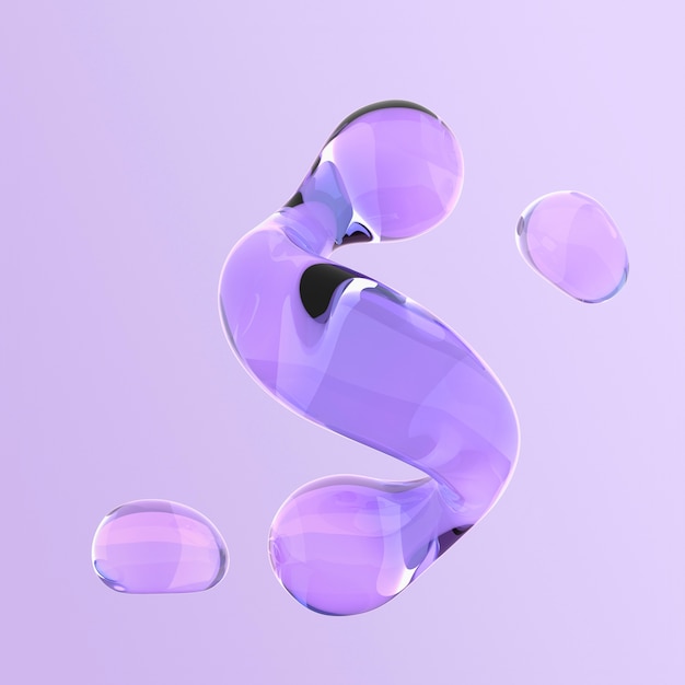 3D-Rendering von flüssigen Formen
