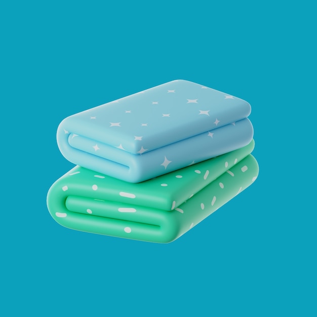 3D-Rendering von Mode-Design-Ikonen