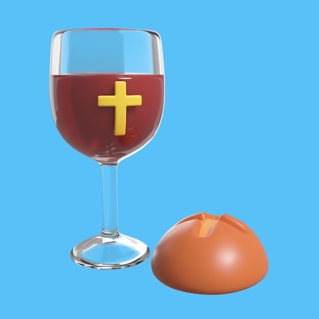 3D-Rendering von religiösen Ikonen