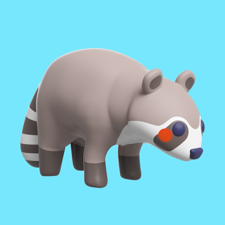Kostenlose PSD 3d-rendering von wildtieren