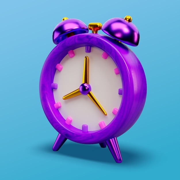 3D-Rendering von Zeit-Symbolen