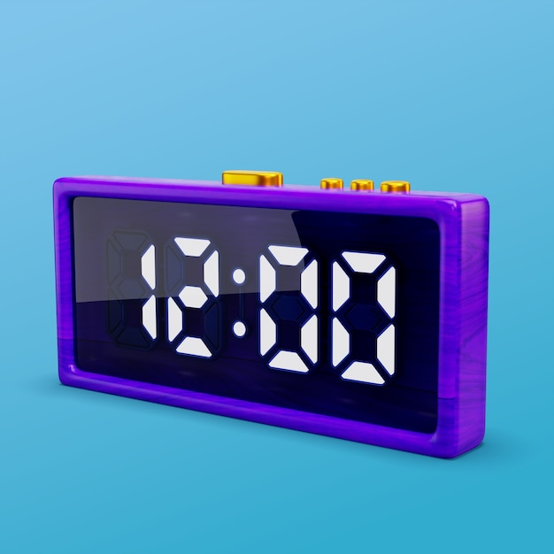 3D-Rendering von Zeit-Symbolen
