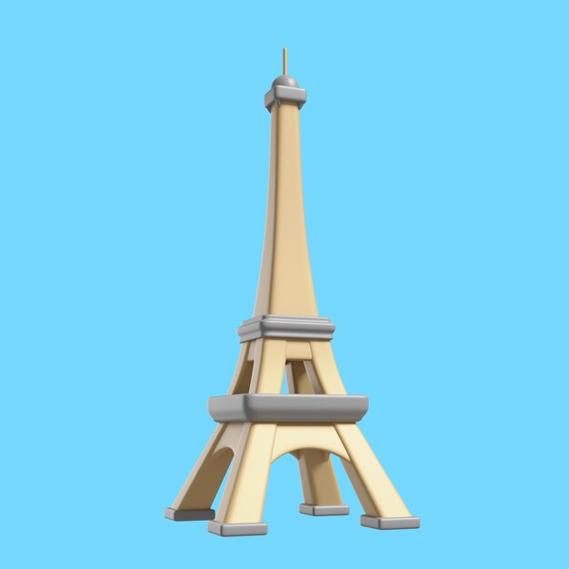 3D-Symbol für berühmte Wahrzeichen der Stadt