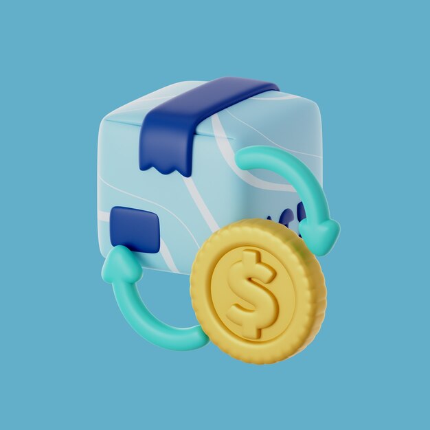3D-Symbol für Produktmanagement