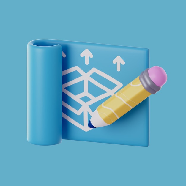 3D-Symbol für Produktmanagement