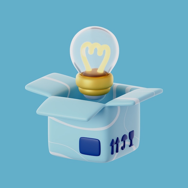 3D-Symbol für Produktmanagement