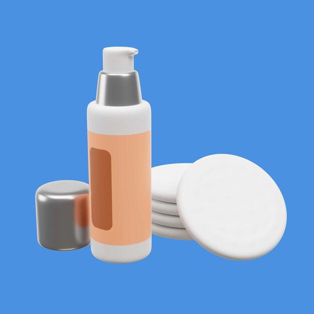 3D-Symbol für Schönheit und Make-up