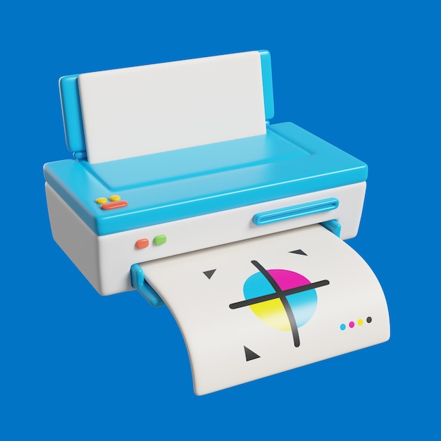 3D-Symbol mit Drucker