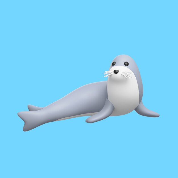 3D-Symbol mit Wassertier