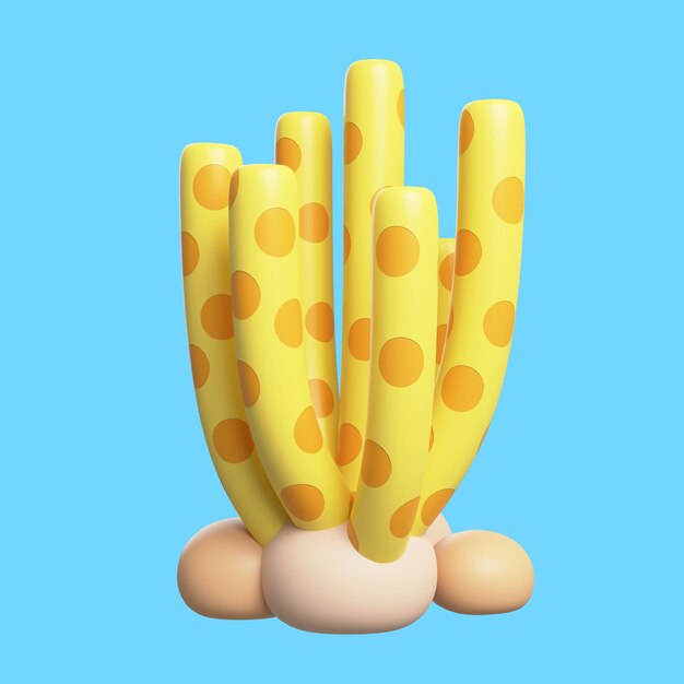 3D-Symbol mit Wassertier