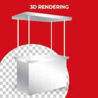 Kostenlose PSD 3d-tresenstand-event