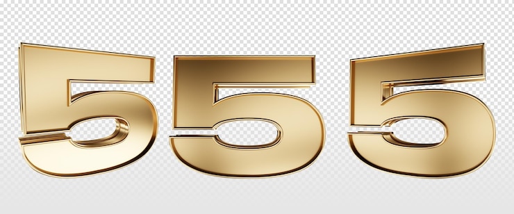 Kostenlose PSD 3d-zahlrender mit goldener textur, isoliert für kompositionen