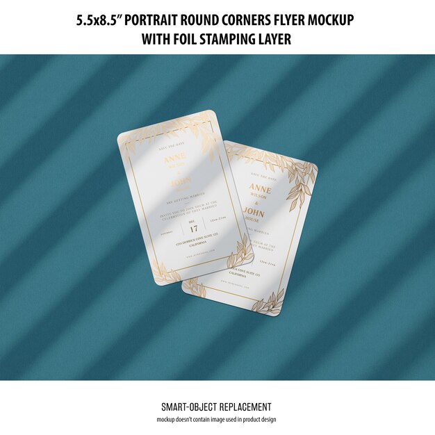 5,5x8,5 '' Portrait Flyer Mockup