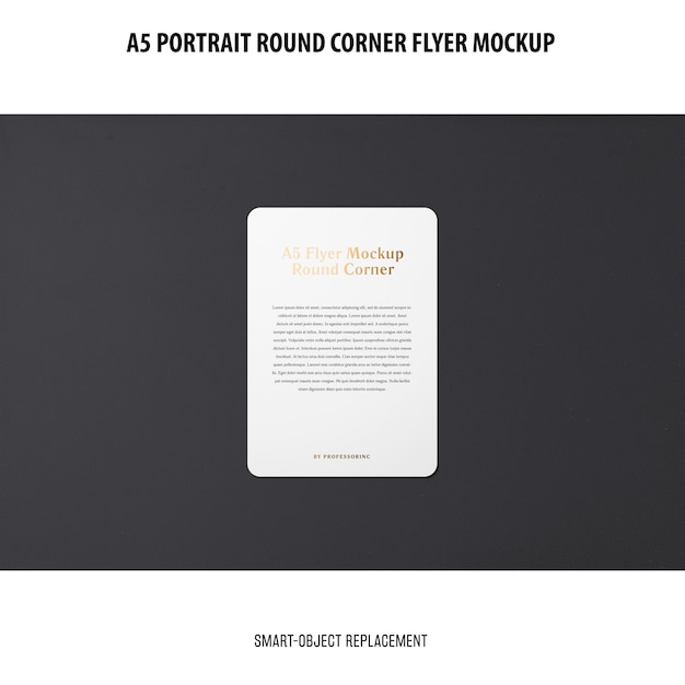 A5 round corner flyer modell