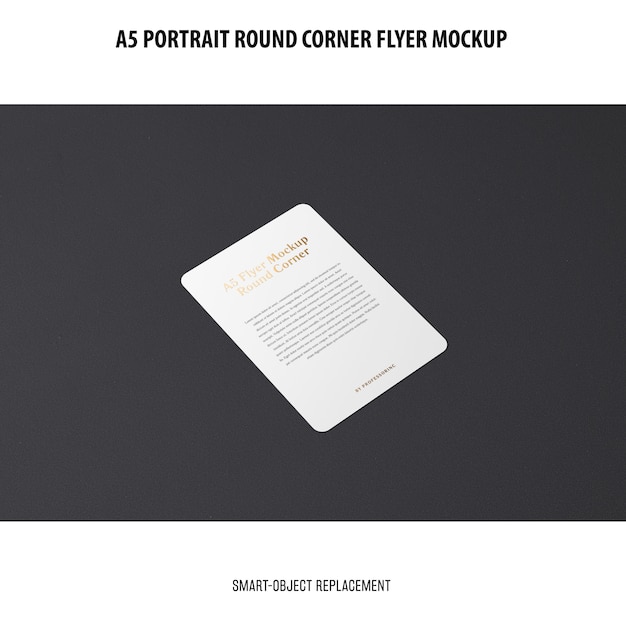 A5 round corner flyer modell