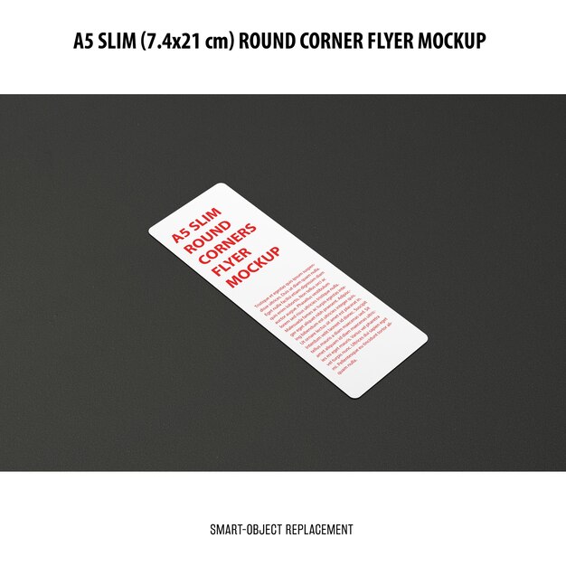 A5 Slim Flyer Mockup