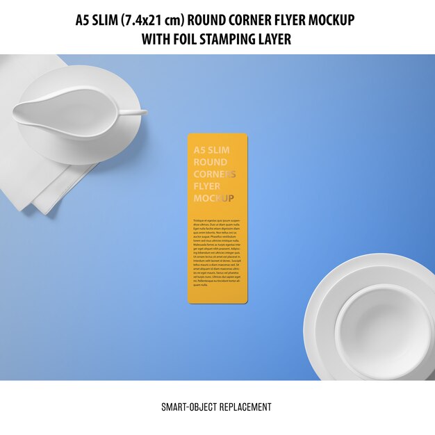 A5 Slim Flyer Mockup