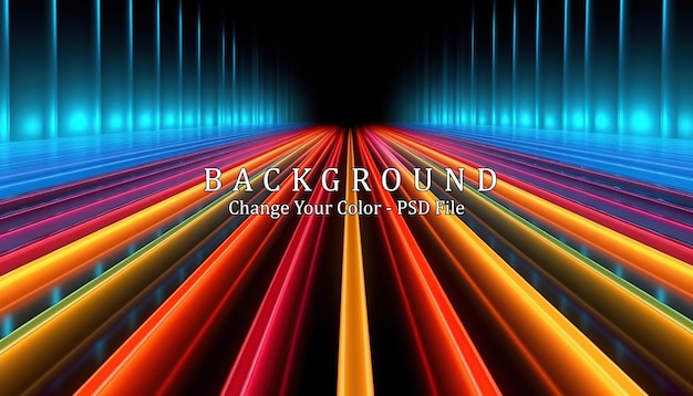 Abstrakter futuristischer Hintergrund mit fraktalem Horizont Generative KI