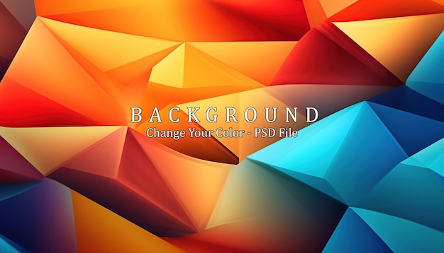 Abstrakter geometrischer bunter Hintergrund Generative KI