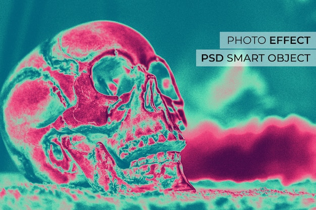 Kostenlose PSD acid house fotoeffekt-design