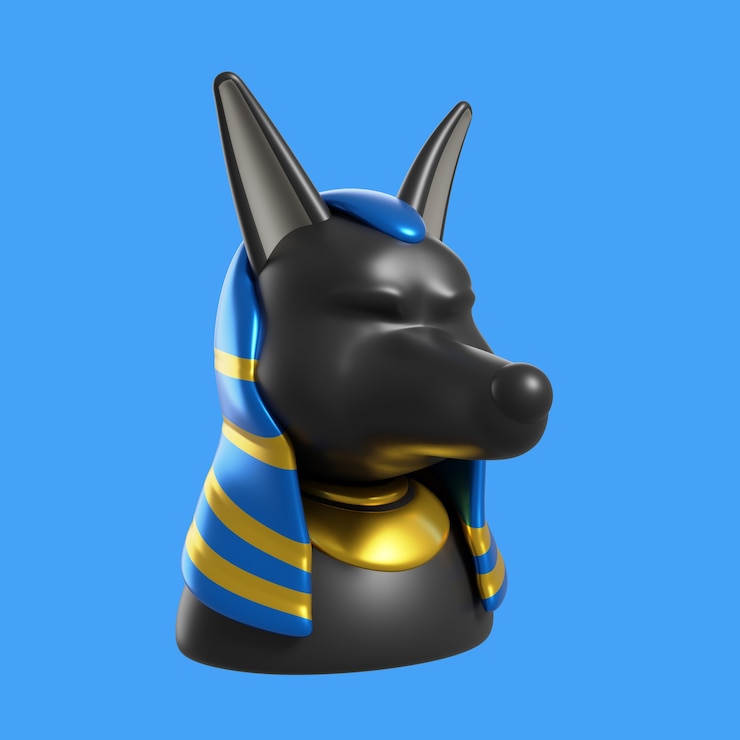 Kostenlose PSD ägyptische hunde-ikonen