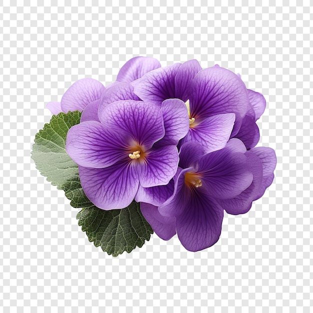 African violet png isoliert auf transparentem hintergrund