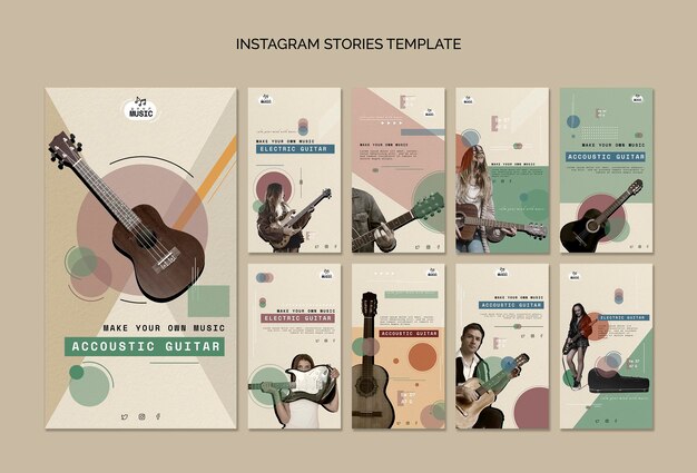 Akustikgitarrenunterricht Instagram Geschichten