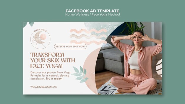 Akvarell-Haus-Yoga-Facebook-Vorlage