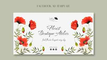 Kostenlose PSD aquarell-natur-template-design