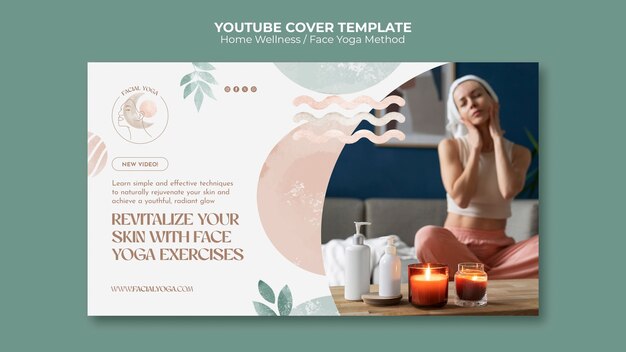 Aquarell-Yoga-YouTube-Cover für Zuhause