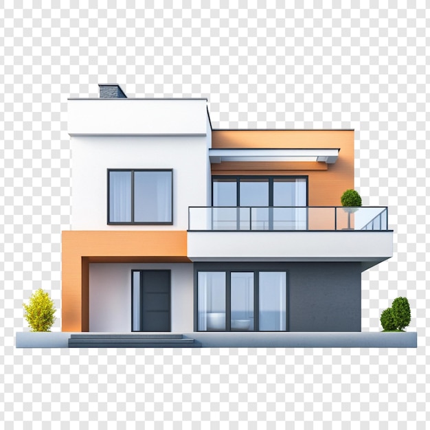 Architektonisches Design für ein modernes zweistöckiges Haus