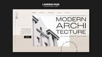 Kostenlose PSD architekturvorlage für flaches design