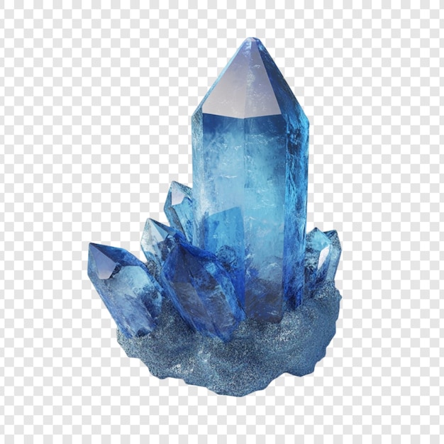 Atemberaubender blauer Kristallhaufen funkelnder Edelstein Natur Mineralgestein