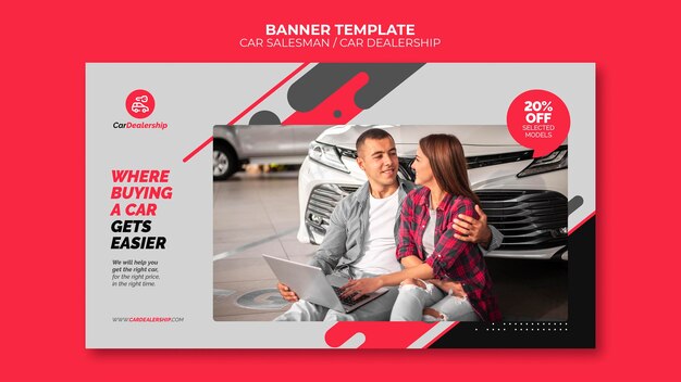 Autohaus-Banner-Vorlage mit Foto