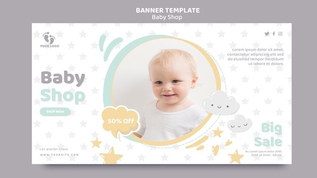 Baby Shop Landingpage Vorlage