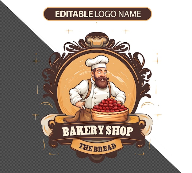 Kostenlose PSD bäckerei-logo