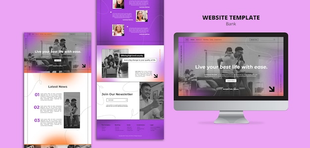 Bank-Design-Vorlage des Webs