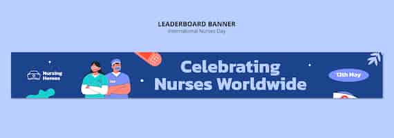 Kostenlose PSD banner für den internationalen tag der krankenschwestern
