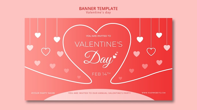 Banner für Valentinstag Vorlage