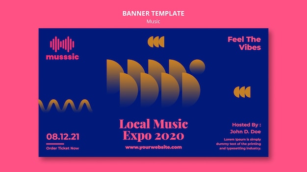 Banner Musik Expo Vorlage