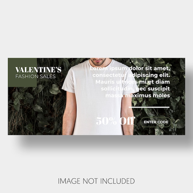 Banner schablonenverkauf valentinstag