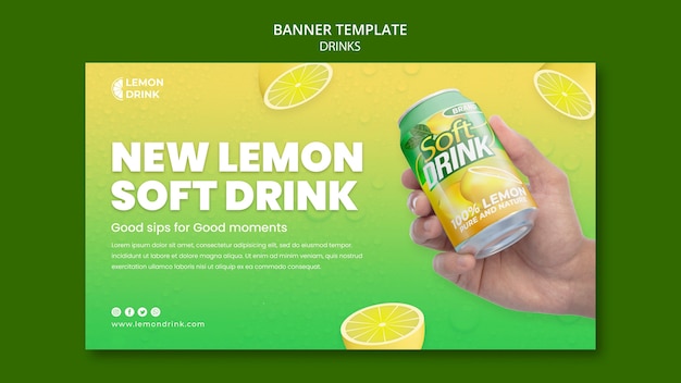 Banner-template-design zu trinken