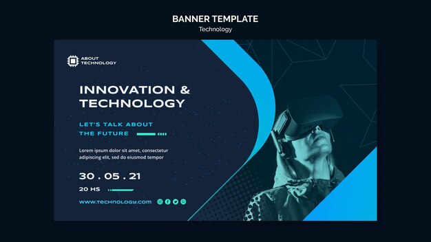 Banner-Vorlage für virtuelle Realität