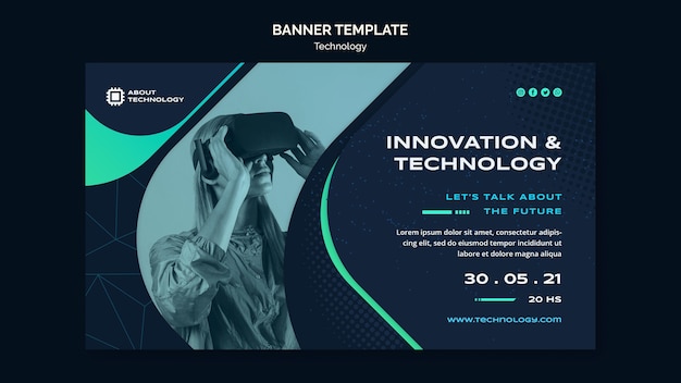 Banner-Vorlage für virtuelle Realität