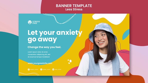 Banner-Vorlage für weniger Stress